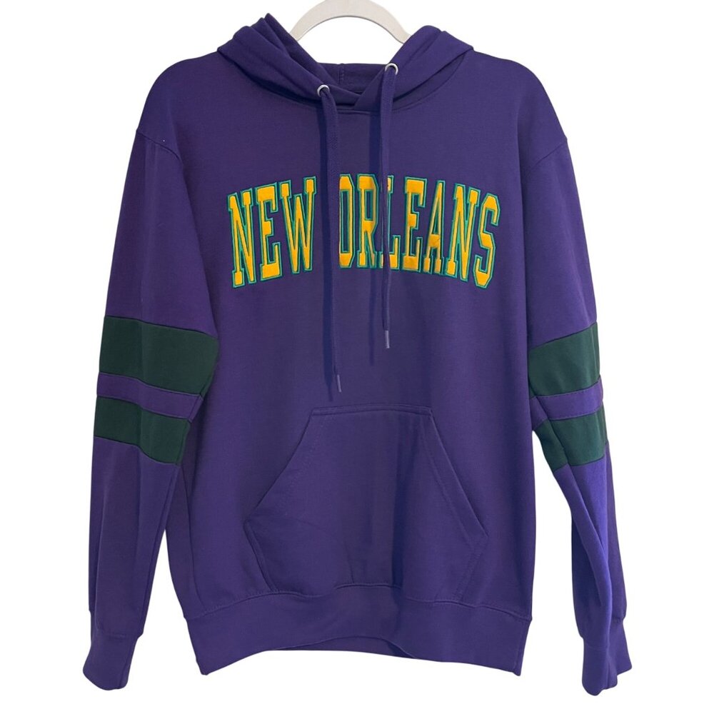 New York Popular NWOT Purple Hoodie Sweatshirt With "New Orleans" Graphic
